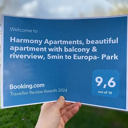 Harmony Apartment, Your In With Balcony & River-view, 5min To Europa-park